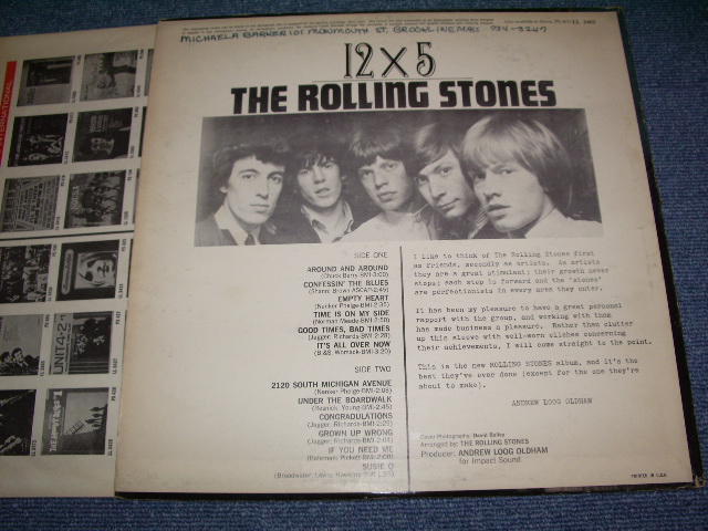 画像: ROLLING STONES - 12 x 5   /  US ORIGINAL MONO  RED LABEL LP 