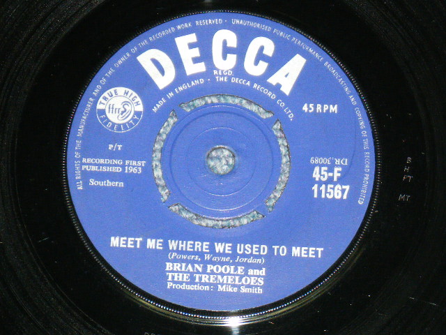 画像: BRIAN POOLE and THE TREMELOES - A VERY GOODE YEAR FOR GIRLS/ 1963 UK ORIGINAL 7"Single