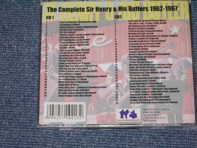 画像: SIR HENRY & HIS BUTLERS - THE COMPLETE SIR HENRY & HIS BUTLERS  1962-1967 / 2001 GERMAN BRAND NEW 2 CD