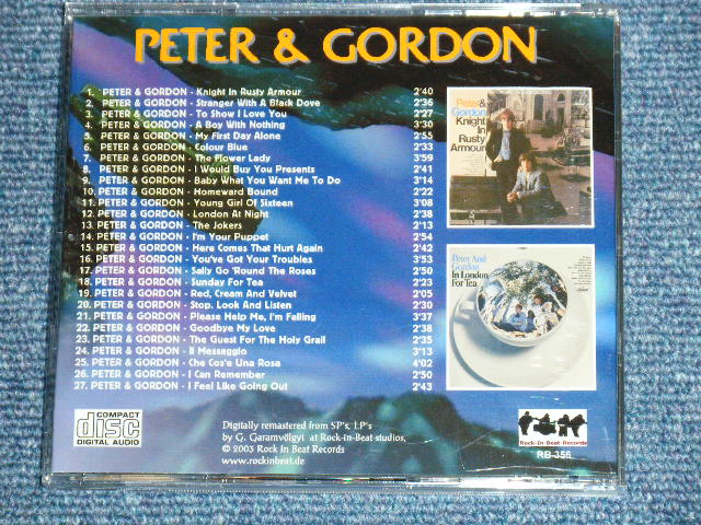 画像: PETER AND GORDON - KNIGHT IN RUSTY ARMOUR + IN LONDON FOR TEA +BONUS   /  GERMAN Brand New CD-R  Special Order Only Our Store