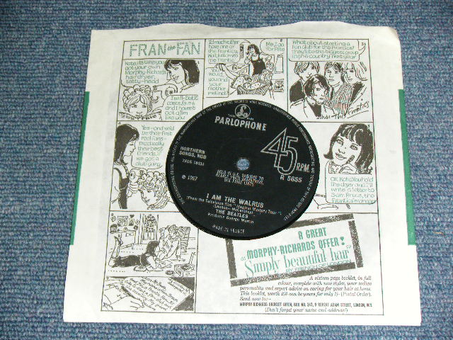 画像: THE BEATLES - HELLO GOODBYE / 1967 FRANCE EXPORT/UK IMPORT ORIGINAL RARE With  "FRAN THE FAN" SLEEVE  Used 7" Single 