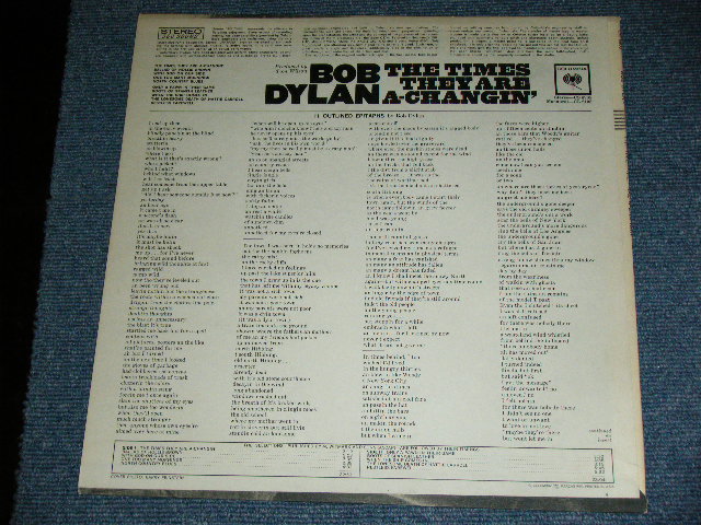 画像: BOB DYLAN - THE TIMES THEY ARE A-CHANGIN'( Ex+++/MINT- )  /  1965 US RELEASED VERSION 360 Sound in WHITE  STEREO Used  LP