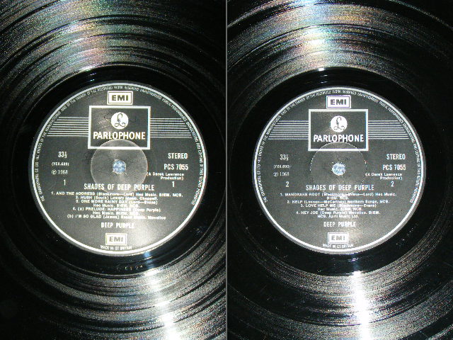 画像: DEEP PURPLE - SHADES OF DEEP PURPLE ( Ex+++,Ex++/Ex+++,Ex+ )  / 1969 UK ORIGINAL 2nd PRESS BLACK With 2 EMI LABEL  LP 