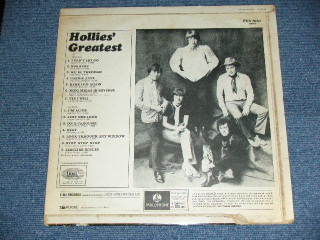 画像: THE HOLLIES - HOLLIES' GREATEST ( VG++/Ex++ )  / 1968 UK ORIGINAL "YELLOW PARLOPHONE" STEREO LP 