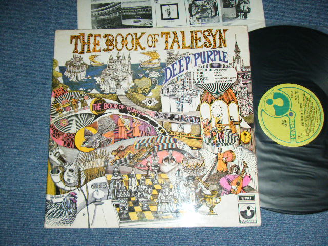 画像1: DEEP PURPLE - THE BOOK OF TALIESIN ( 1st Press NON-"EMI" Credit LABEL )   / 1968 UK ORIGINAL Used LP 