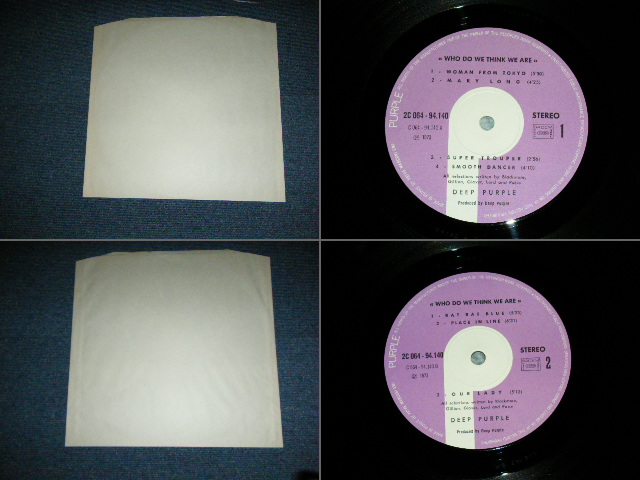 画像: DEEP PURPLE - WHO DO WE THINK WE ARE / 1973 FRANCE ORIGINAL Used LP 