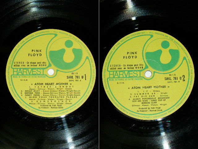 画像: PINK FLOYD - ATOM HEART MOTHER  (  Mtrix Number A 21/B 21 ) / 1970 FRANCE ORIGINAL 1st PRESS "NON EMI" Label Used LP