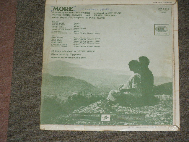 画像: PINK FLOYD - Soundtrack From The Film "MORE"  ( VG/Ex+ :  Mtrix Number 1G/1G ) / 1969 UK ORIGINAL 1st Press  One EMI Label & FLIP Back Jacket & GREEN BACK Cover Used LP 