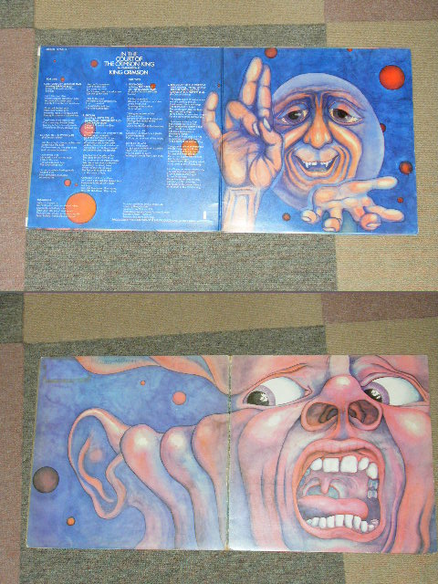 画像: KING CRIMSON  - IN  THE COURT OF THE  CRIMSON KING ( Ex+/Ex, Matrix No. A ▽ 2 1 2 2 3 / B // 3 1 1 ) / 1969 UK ORIGINAL 1st PRESS  PINK  With WHITE "i" LABEL Used LP 