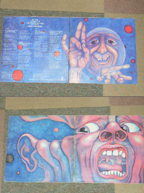 画像: KING CRIMSON  - IN THE COURT OF THE CRIMSON KING (Matrix# A)ILPS 9 111 A ▽ 2  1 2 2 3 B)ILPS 9 111 B // 4   1 1   1 (Ex++/) / 1969 UK ORIGINAL 1st Press "PINK  With WHITE "i" Label" Used LP 