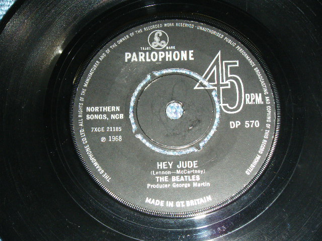 画像: THE BEATLES - HEY JUDE ( VG++/Ex ) / 1968 UK EXPORT With SWEDISH PICTURE SLEEVE Used 7" Single  