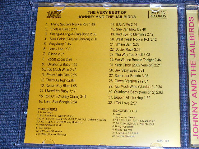 画像: JOHNNY & THE JAILBIRDS- THE VERY BEST OF / 2010 UK & EU Press ORIGINAL BRAND NEW  CD