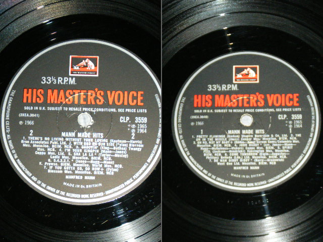 画像: MANFRED MANN - MANN MADE HITS / 1965 UK ORIGINAL 1st Press "RED H.M.V. Label" MONO Used LP