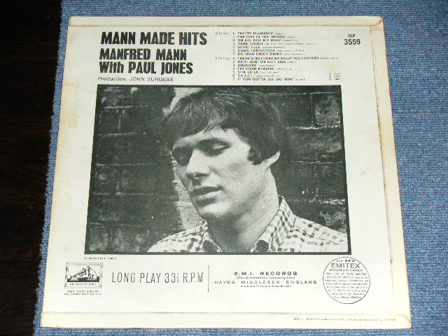 画像: MANFRED MANN - MANN MADE HITS / 1965 UK ORIGINAL 1st Press "RED H.M.V. Label" MONO Used LP