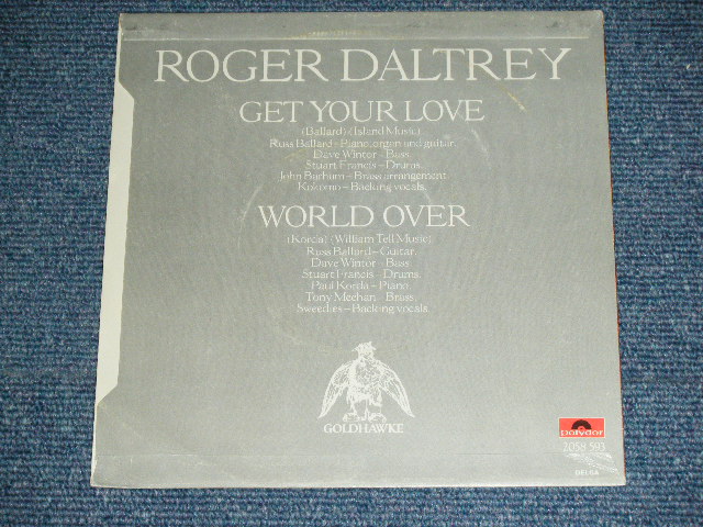 画像: ROGER DALTREY of THE WHO - GET YOUR LOVE / 1974 UK ORIGINAL Used  7"Single With PICTURE SLEEVE  