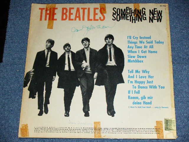 画像: THE BEATLES - SOMETHING NEW ( VG+++/VG+++ )    / 1965 GERMAN EXPORT White & Red & Gold Label  STEREO LP