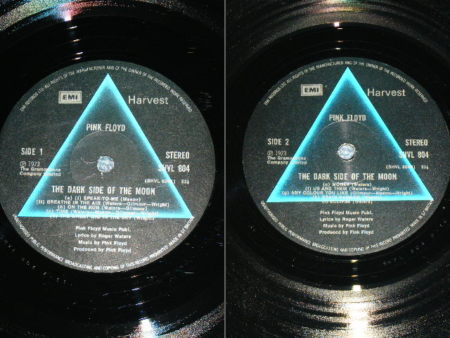 画像: PINK FLOYD - THE DARK SIDE OF THE MOON ( MATRIX NUMBER : A-11/B-10 : Ex+/Ex+++ ) / 1973 UK ORIGINAL 2nd Press Label Used LP