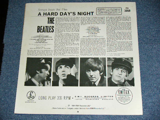 画像: DIE BEATLES -  A HARD DAYS NIGHT / 1981 HUNGARY STEREO Used LP