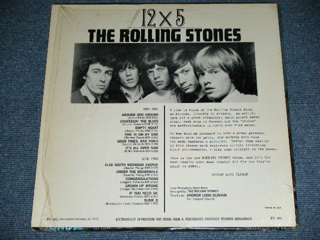 画像: THE ROLLING STONES - 12 x 5 ( Boxed  LONDON on TOP DARK BLUE Label  : Matrix Number : A) 1CS △7164 /  B) 1CS △7164-X  : MINT-/Ex+++ ) / 1965 US ORIGINAL 2nd Press DARK BLUE Label STEREO Used LP  