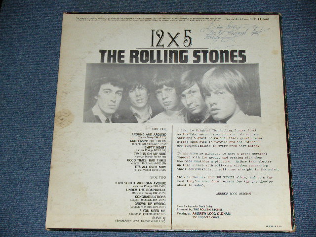 画像: THE ROLLING STONES - 12 x 5 ( UK EXPORT LONDON With ffrr on TOP Label  : Matrix Number : A) 2A/B) 2A : VG+/VG+++  ) / 1964 US ORIGINAL (IMPORT  From UK RECORD ) Used LP  