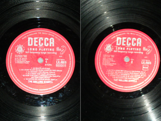 画像: ROLLING STONES - THE ROLLING STONES ( Matrix Number 1A/3A  Unboxed DECCA Label : Ex,Ex-/VG+++)   / 1964 UK ORIGINAL Mono Used LP 