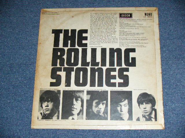 画像: ROLLING STONES - THE ROLLING STONES ( Matrix Number 1A/3A  Unboxed DECCA Label : Ex,Ex-/VG+++)   / 1964 UK ORIGINAL Mono Used LP 