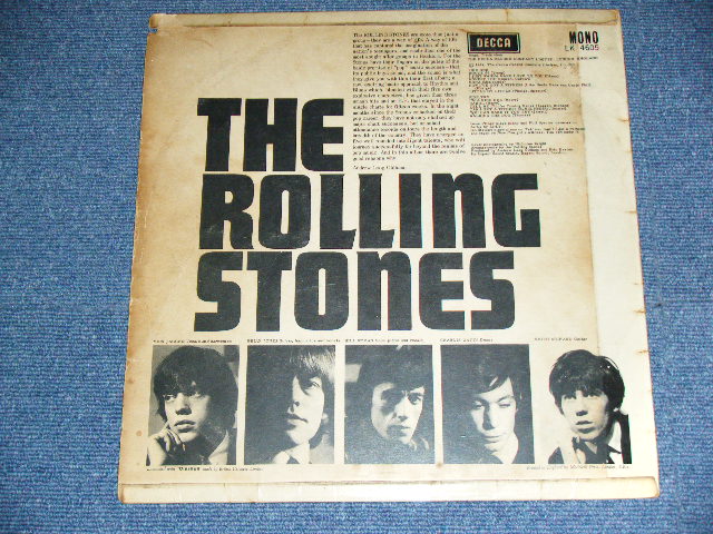 画像: ROLLING STONES - THE ROLLING STONES ( "MONA" Credit At Back Cover / Matrix Number 2A/3A  Unboxed DECCA Label :  G+,Ex-/Ex+++)   / 1964 UK ORIGINAL Mono Used LP 