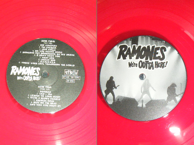 画像: RAMONES  -  WE'RE OUTTA HERE!   / 1998 GERMAN ORIGINAL RED & BLUE WAX Vinyl Brand New 2 LP's  