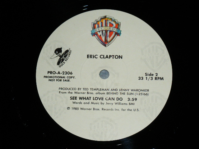 画像: ERIC CLAPTON -  SEE WHAT LOVE CAN DO ( Promo Only Same 12" inch ) / 1985 US ORIGINAL PROMO Only 12" inch Single