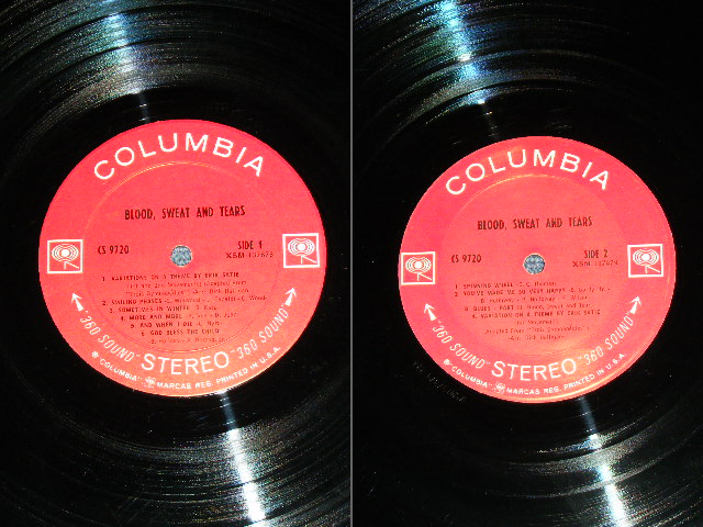 画像: BLOOD, SWEAT & TEARS  B.S&T - BLOOD SWEAT & TEARS ( Matrix Number : A) XSM 137878-1AE /XSM 137879-1AA : VG+++/Ex+++ ) / 1969 US ORIGINAL "360 SOUND Label"  STEREO Used LP