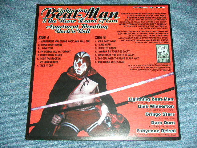 画像: LIGHTNING BEAT-MAN & THE NEVER HEARD OF 'EMS - LIGHTNING BEAT-MAN & THE NEVER HEARD OF 'EMS /  1998 SWITERLAND  ORIGINAL BRAND NEW LP 