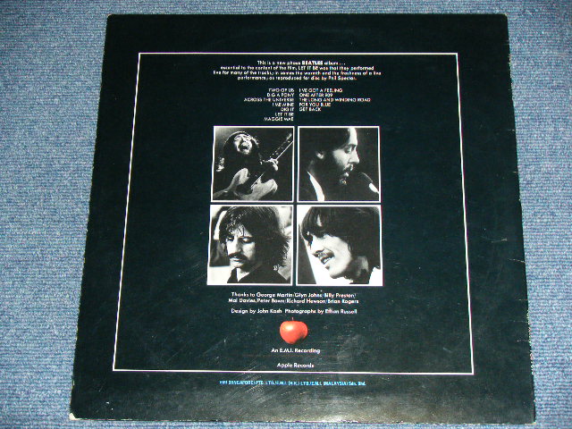 画像: THE BEATLES - LET IT BE ( 3U/3U :  Ex++/Ex++) / 1970? SINGLAPORE : HONG KONG : MALAYSIA ORIGINAL? Used LP 