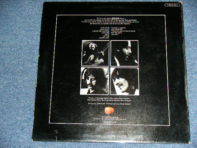 画像: THE BEATLES - LET IT BE ( Ex++/Ex++) / 1970 WEST-GERMAN ORIGINAL Used LP 