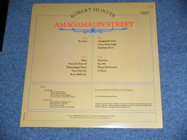 画像: ROBERT HUNTER of GRATEFUL DEAD  -  AMAGAMALIN ST  / 1984 US ORIGINAL Used 2-LP 