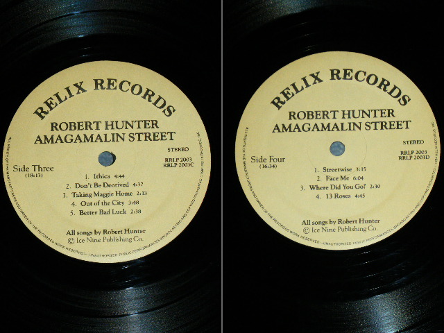 画像: ROBERT HUNTER of GRATEFUL DEAD  -  AMAGAMALIN ST  / 1984 US ORIGINAL Used 2-LP 