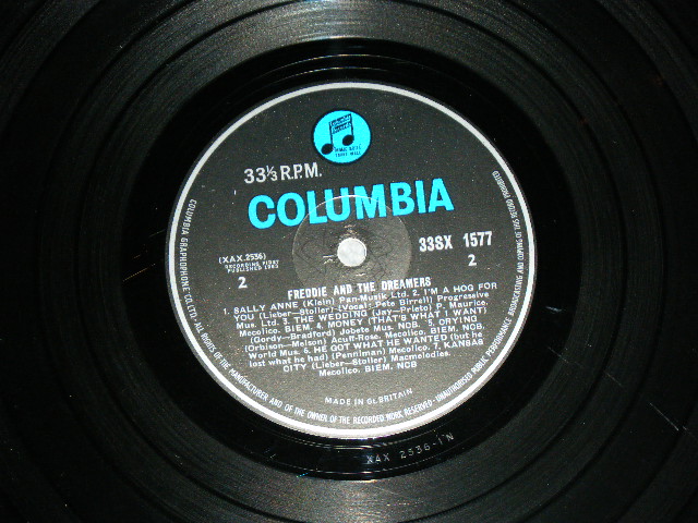 画像: FREDDIE AND THE DREAMERS - FREDDIE AND THE DREAMERS (1st DEBUT ALBUM : Ex+/Ex++ ) / 1963 UK ORIGINAL BLUE COLUMBIA Label MONO Used LP  UK 