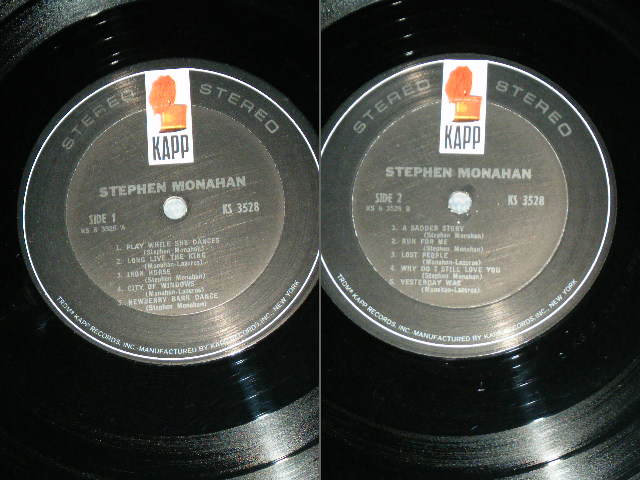 画像: STEPHEN MONAHAN - STEPHEN MONAHAN / 1960's ORIGINAL Used LP