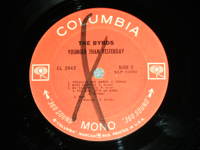 画像: THE BYRDS - YOUNGER THAN YESTERDAY  / 1967 ORIGINAL 360 SOUND Label MONO Used LP