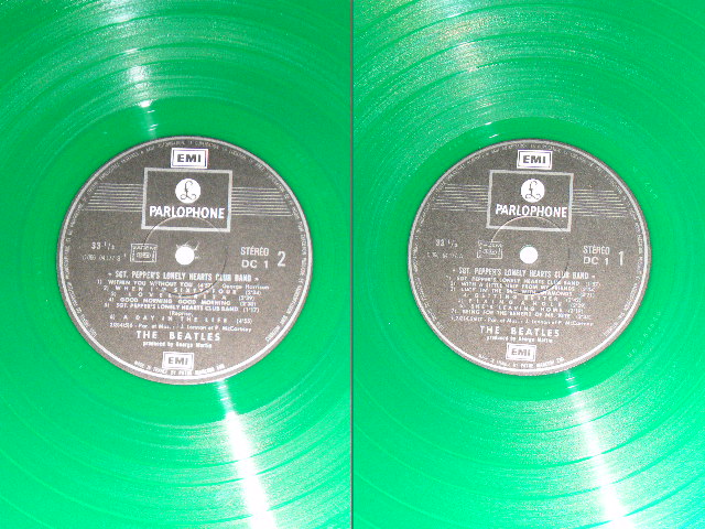 画像: THE BEATLES - SGT. PEPPER'S LONELY HEARTS CLUB BAND ( Ex+++/MINT- ) / 1970's FRANCE EXPORT ? GREEN WAX Vinyl STEREO  Used  LP 