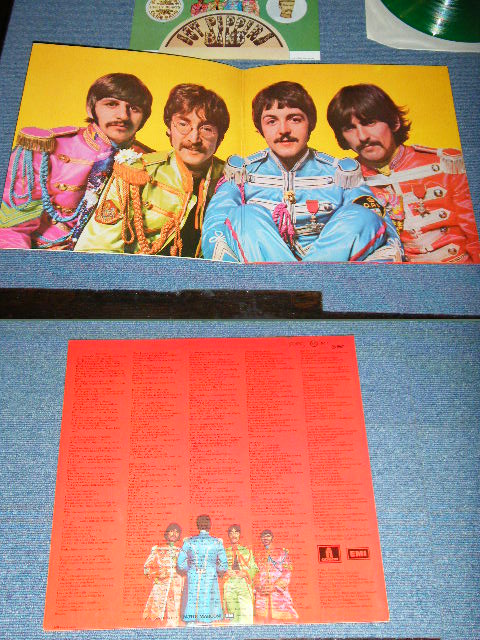 画像: THE BEATLES - SGT. PEPPER'S LONELY HEARTS CLUB BAND ( Ex+++/MINT- ) / 1970's FRANCE EXPORT ? GREEN WAX Vinyl STEREO  Used  LP 