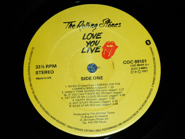 画像: ROLLING STONES - LOVE YOU LIVE / 1977 UK ORIGINAL Used 2 LP's  LP 