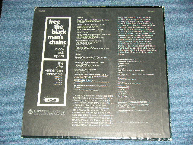 画像: THE AFRO-AMERICAN ENSEMBLE featuring L.C.GRIER and NOVELLA EDMONDS - FREE THE BLACK MAN'S CHAINS  / 1972 US ORIGINAL 'WHITE LABEL PROMO'Used  LP