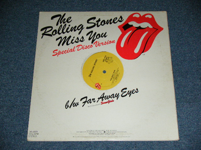 画像: The ROLLING STONES -  MISS YOU  / 1978  US AMERICA  ORIGINAL Used 12" Single 