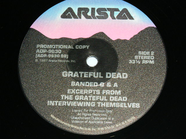 画像: GRATEFUL DEAD - TALK TO THEMSELVES  ( PROMO ONLY INTERVIEW  ) / 1987 US AMERICA ORIGINAL Used LP 