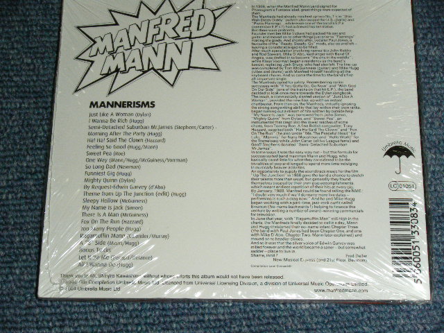 画像: MANFRED MANN -  MANNERISMS / 2004 EUROPE Brand New SEALED  CD