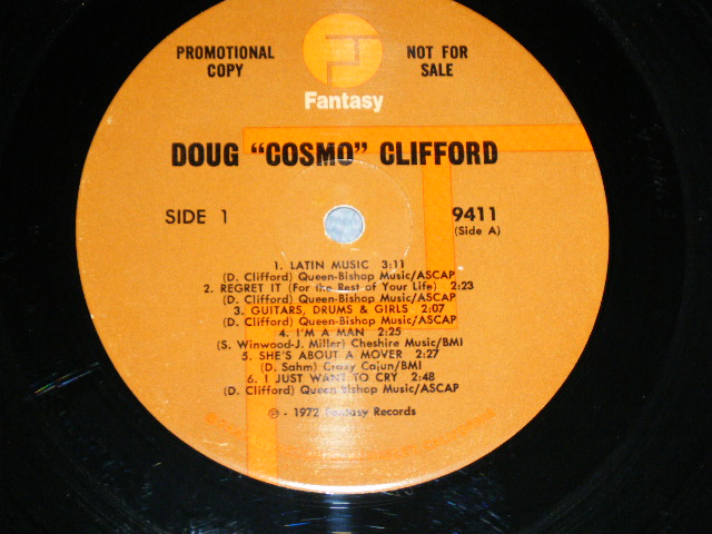 画像: DOUG "COSMO" CLIFFORD ( of CCR  CREEDENCE CLEARWATER REVIVAL) -  DOUG "COSMO" CLIFFORD  / 1972 US ORIGINAL Used LP 