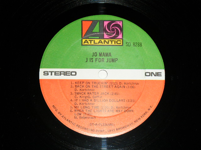 画像: JO MAMA - J IS FOR JUMP ( Ex+++/Ex++ ) / 1971 US ORIGINAL Used LP 