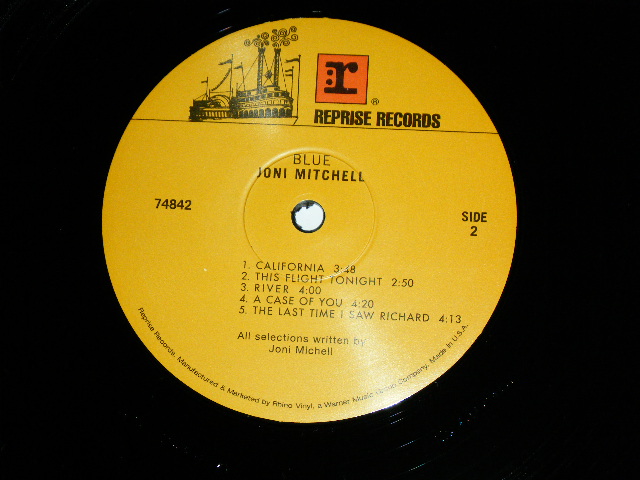 画像: JONI MITCHELL  - BLUE  / 1990's US REISSUE Limited 180 Gram HEAVY Weight Used LP 