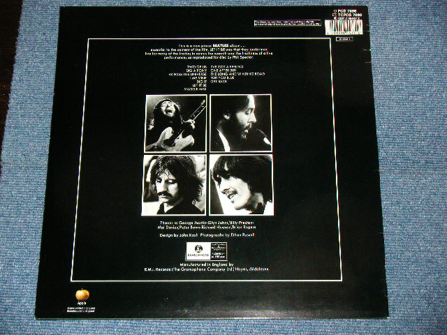 画像: THE BEATLES - LET IT BE ( Matrix Number YEX 773-5-1-1 : YEX 774-7-1-2 ) / UK REISSUE "With CD Number Credit at BACK Covers' RIGHT UP NEAR CORNER'  Used LP 