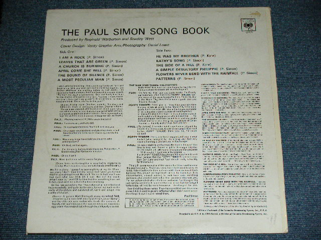 画像: PAUL SIMON ( & GARFUNKEL ) - THE PAUL SIMON SONG BOOK / 1965 UK ENGLAND ORIGINAL STEREO Used LP